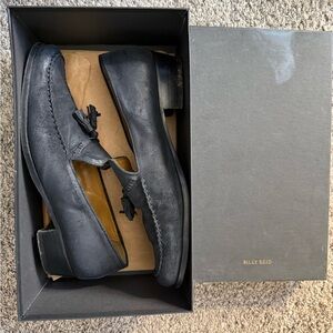 Billy Reid Dark Leather Men's Loafers